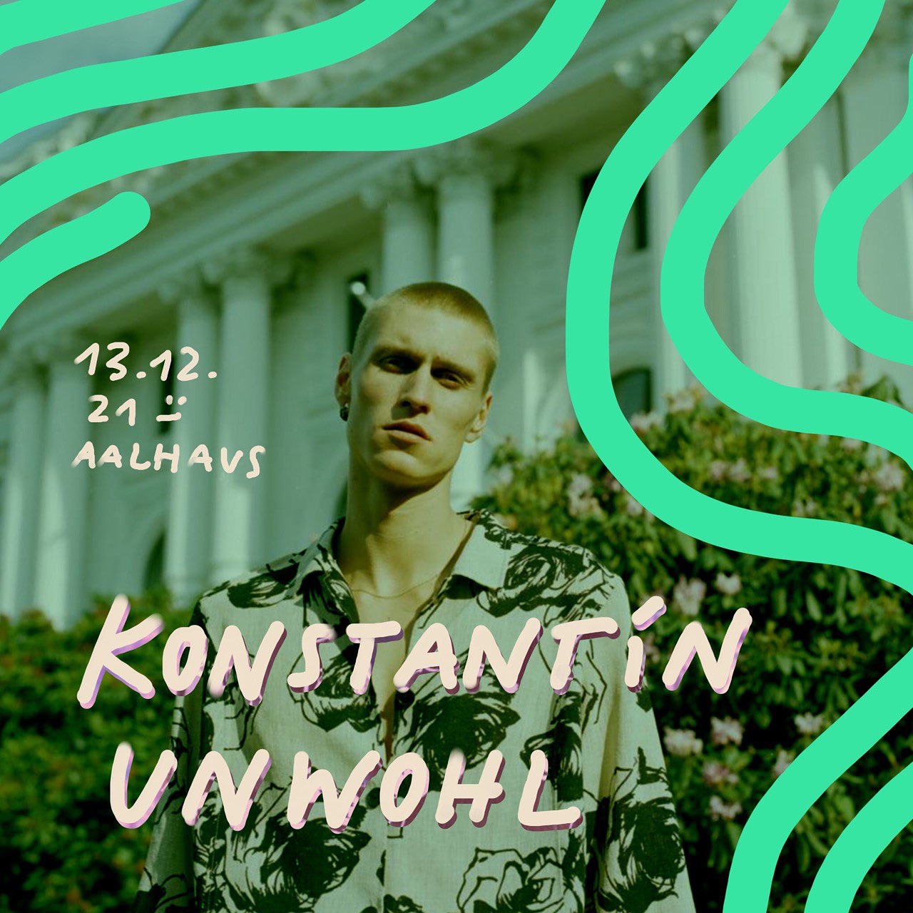 🟢 Konstantin Unwohl | DJ Set | 13.12.25 | 21:00 🟢

Konstantin Unwohl, Musiker zwischen den verschiedensten Ausprägungen des Waves, Radio DJ zwischen vier Wänden und Samstag zu Gast im Aalhaus zwischen den Decks. Ein outernational DJ Set abseits des Erwartbaren. 

@konstantinunwohl 
@simonekesting (Artwork)